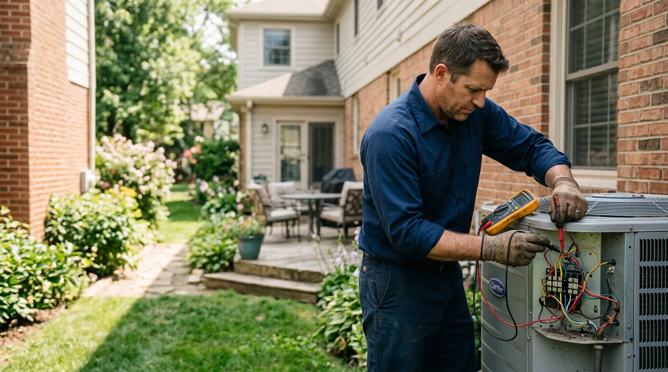 HVAC technician working near Swain, NY